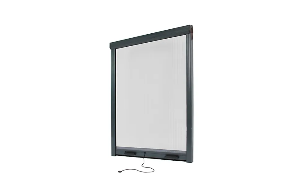 Avosdim Store Moustiquaire ALU recoupable - L150 x H160cm - Gris Anthracite