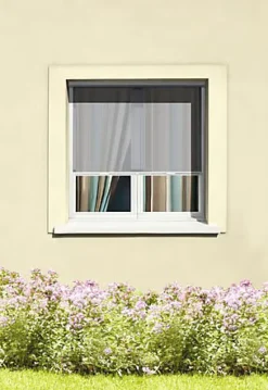 Store moustiquaire enroulable blanc pour fenêtre 150 x 220 cm