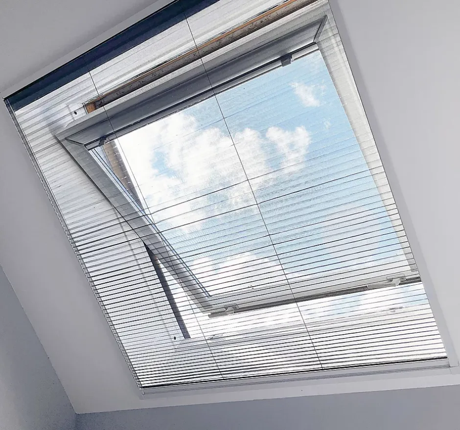 Avosdim Store Moustiquaire Plissé pour Fenêtre de Toit - L80 x H160cm