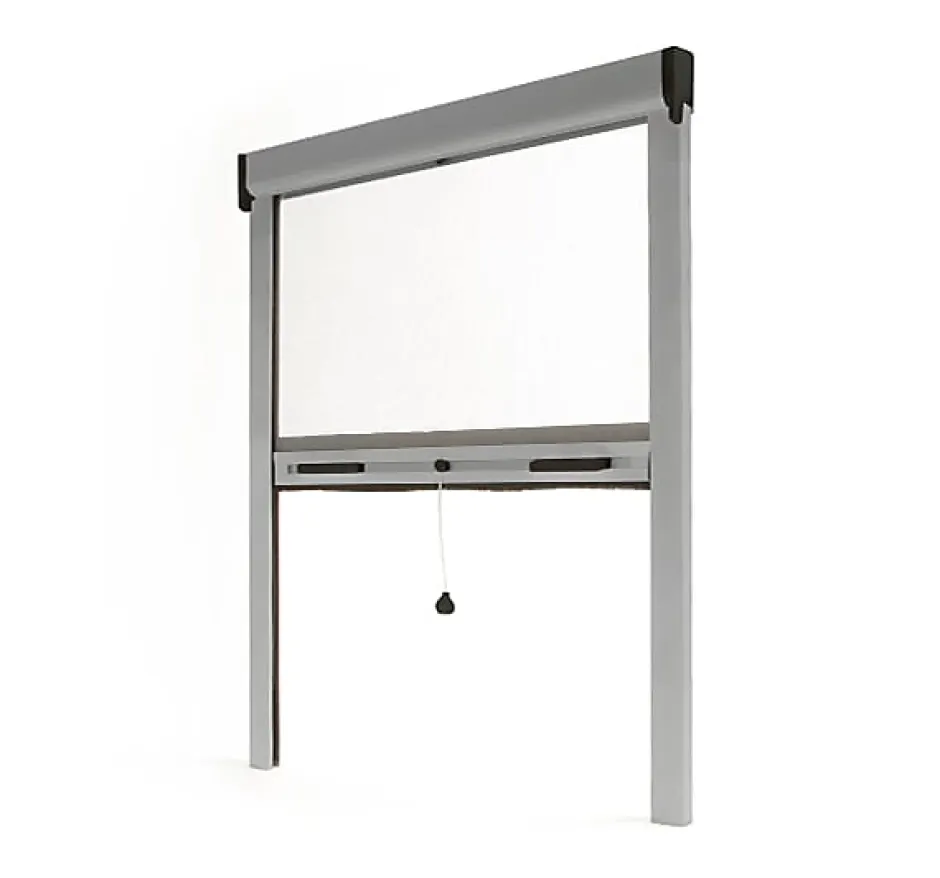 Store Moustiquaire Recoupable LUXE - L150 x H220cm - Gris RAL 7038-Avosdim