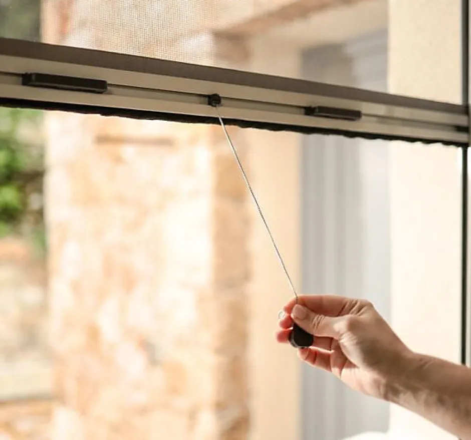 Avosdim Store Moustiquaire Recoupable LUXE - L150 x H160cm - Argent