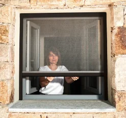 Store Moustiquaire Recoupable LUXE - L150 x H220cm - Noir RAL9011-Avosdim Hot