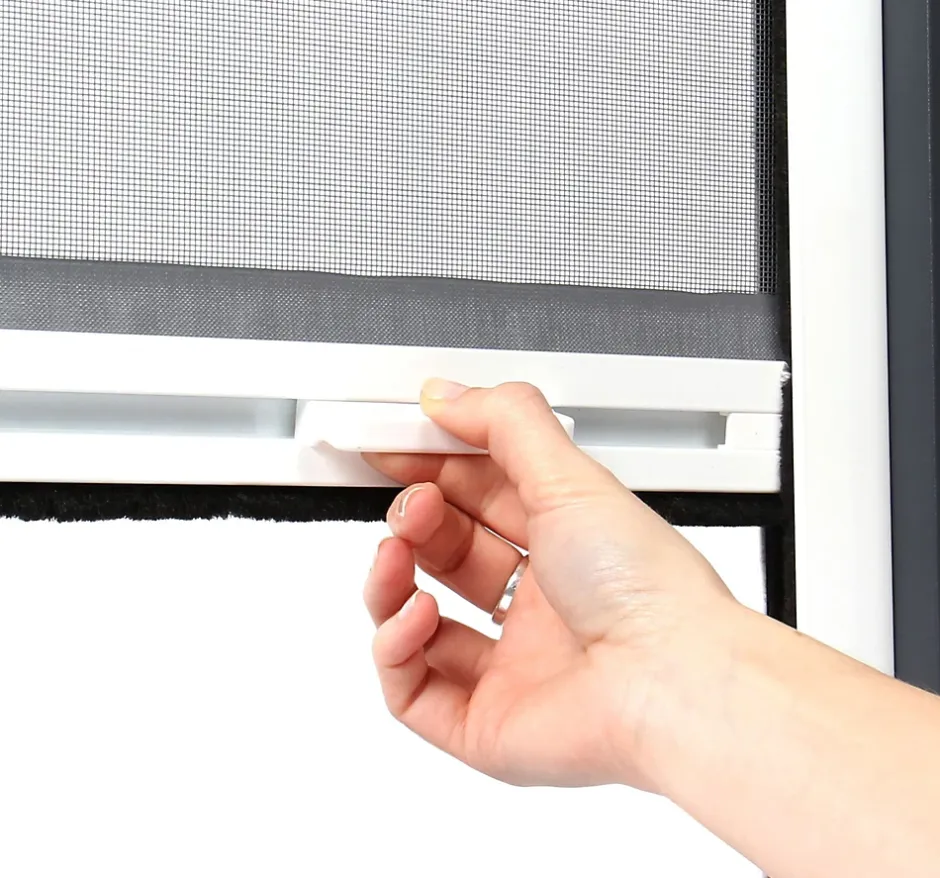 Store Moustiquaire Recoupable LUXE - L80 x H100cm - Marron RAL 8014-Avosdim Best