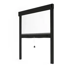 Avosdim Store Moustiquaire Recoupable LUXE - L100 x H160cm - Noir RAL9011