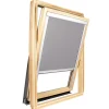 Store occultant pour fenêtre de toit ROTO - Gris Clair - avec un vitrage de H 63,5 x 40 cm-Avosdim Discount