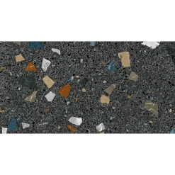 Eiffel art construction STRACCIATELLA GRAFITO - Carrelage aspect terrazzo coloré 60x120 cm(vendu par boite 1.44m2)