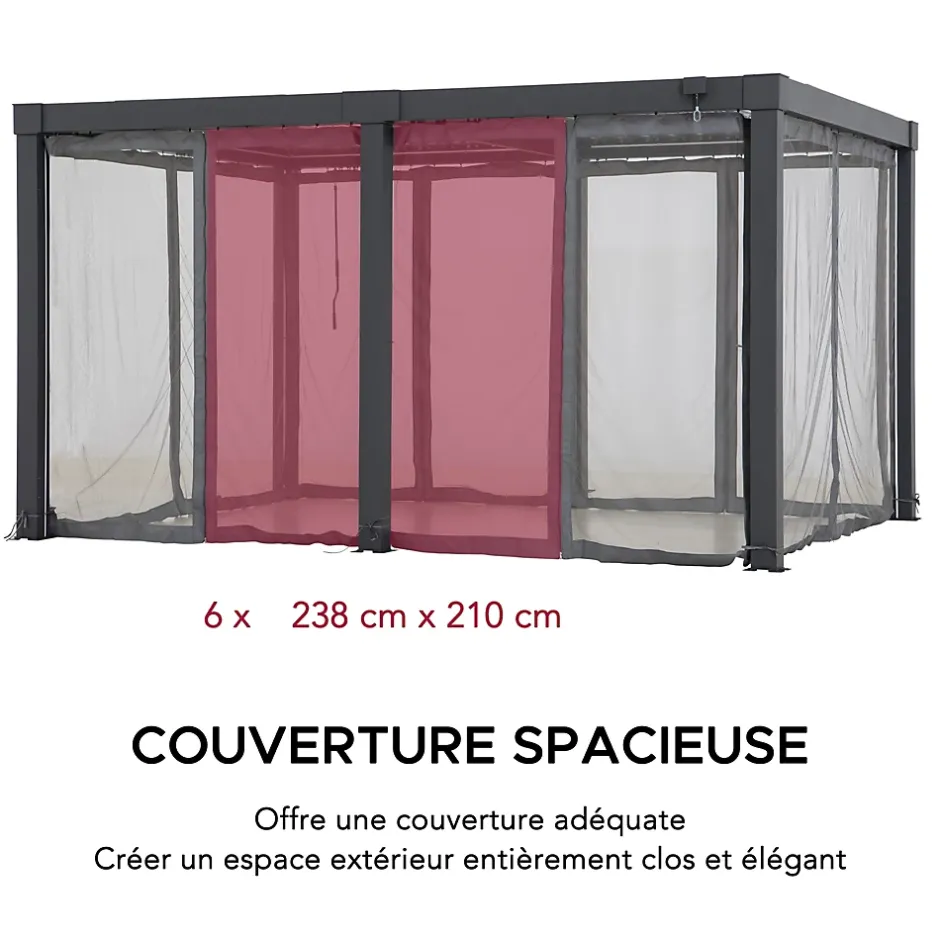 Sunjoy Filet pour Pergola Multi MATTERHORN 306cm x 406 cm