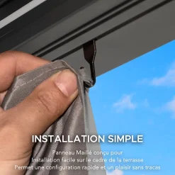 Sunjoy Filet pour Pergola Multi MATTERHORN 306cm x 406 cm