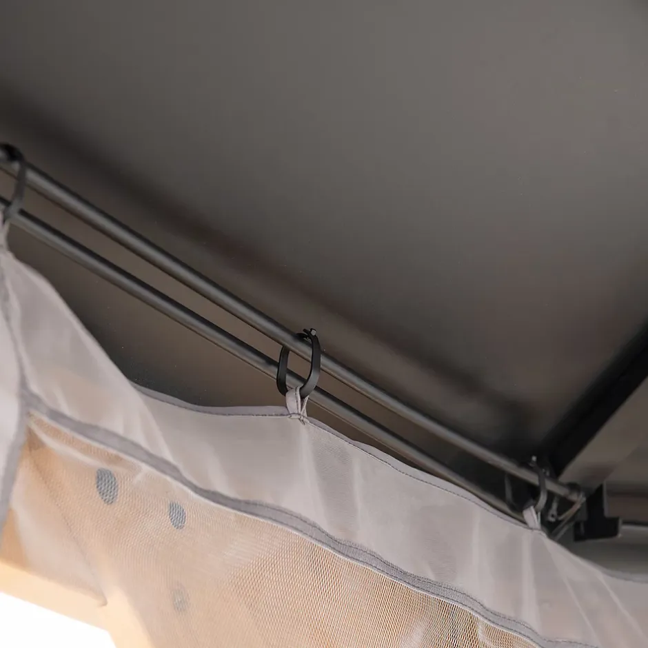 Sunjoy Filet pour tonnelle en bois de cèdre 395cm x 395cm