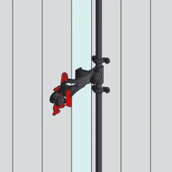 Afbat - Tb Industrie Sas Support de poignée pour espagnolettes acier noir Afbat