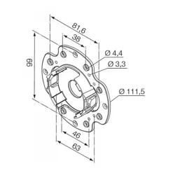 Nice SUPPORT POUR JOUE ZF POUR MOTEUR ERA