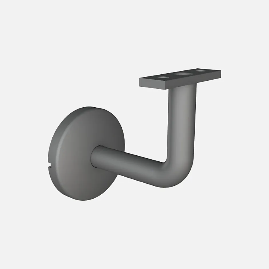 Support pour main courante murale aluminium gris, Opalu-Kordo Hot