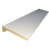 Surplinthe MDF prépeint blanc 244 x 13 cm, ép.22 mm-