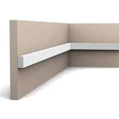 Orac Decor SX194 Plinthe - 2 x 1 x 200cm (h x p x L) - plinthe décorative polymère Pack 2 pièces