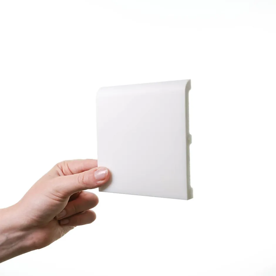 Orac Decor SX184 Plinthe - 11x1,3x200cm (h x p x L) - plinthe décorative polymère Pack 2 pièces / RAL9003