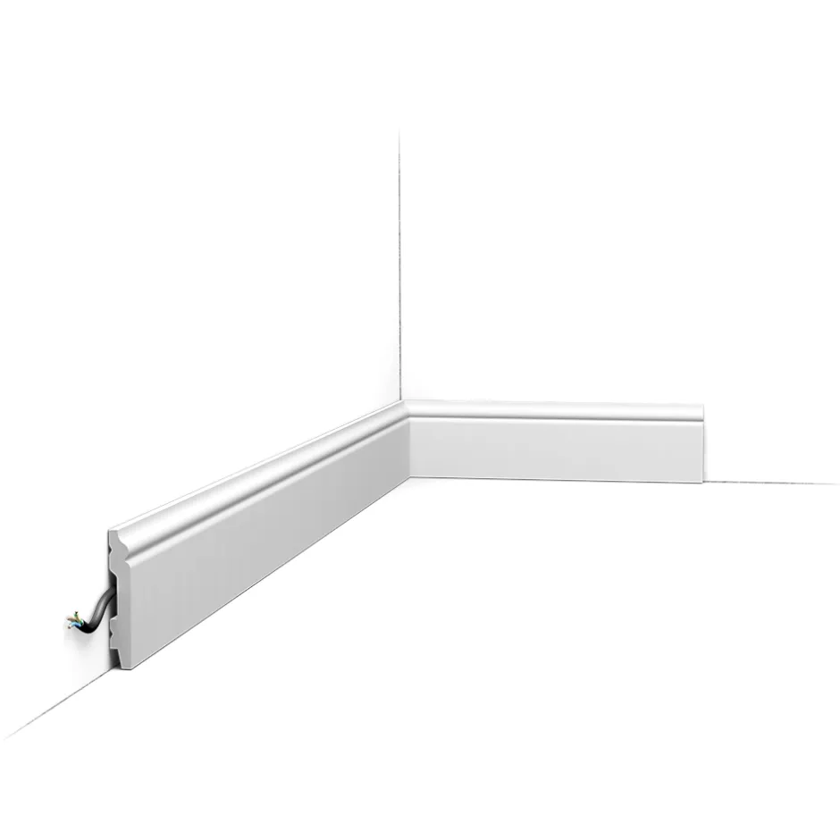 Orac Decor SX165 Plinthe - 7x1x200cm (h x p x L) - plinthe décorative polymère Pack 2 pièces