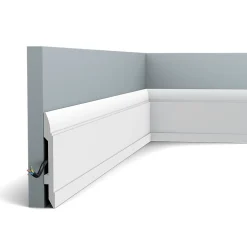 SX104 Plinthe - 15x1,5x200cm (h x p x L) - plinthe décorative polymère Carton 8 pièces-Orac Decor Discount