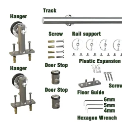Système coulissant 1 pour porte en bois- Outlet