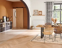 Système coulissant noir Indus pour porte- Sale