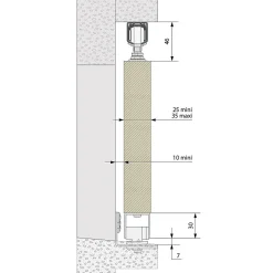 Slid’Up By Mantion Système coulissant SLID'UP 1400 pour volet manuel - au plafond - 1 panneau