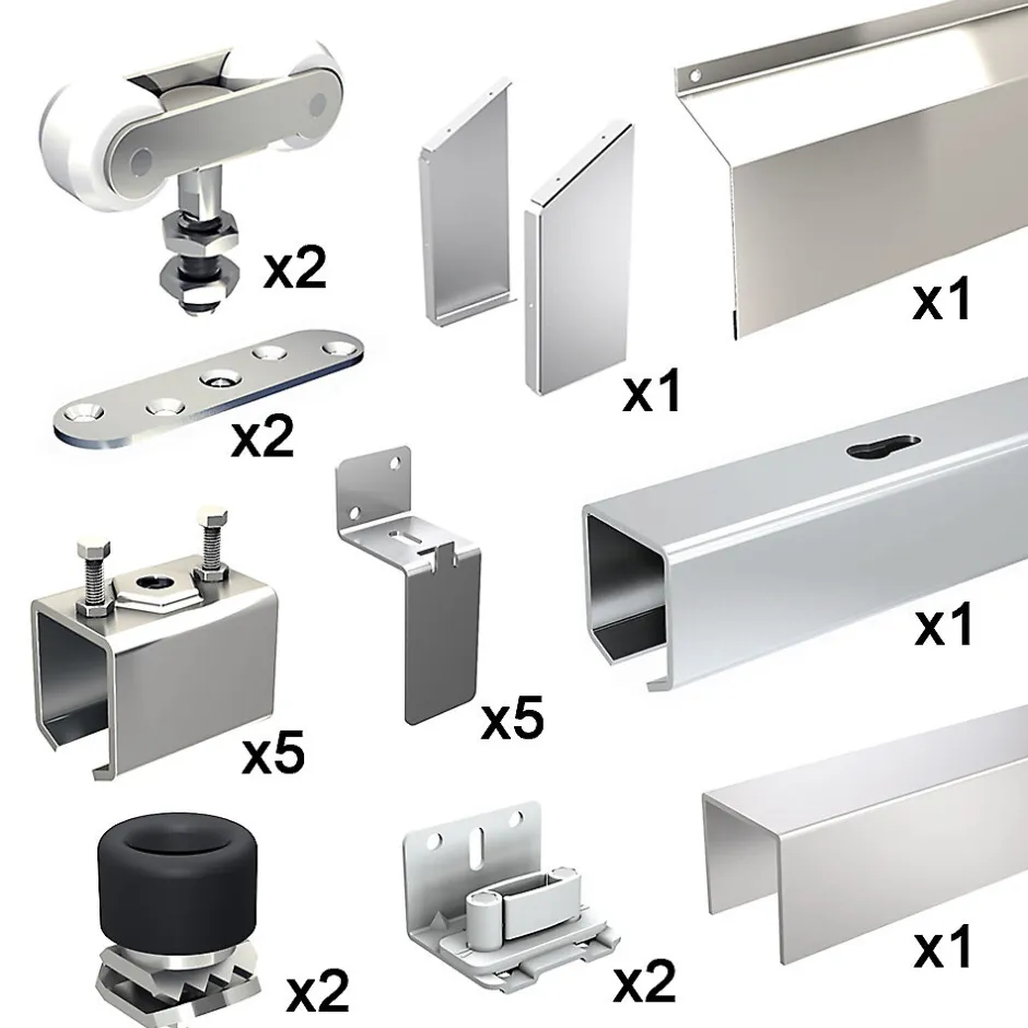 Système coulissant SLID'UP 1400 pour volet manuel - en applique - 1 panneau-Slid’Up By Mantion Hot