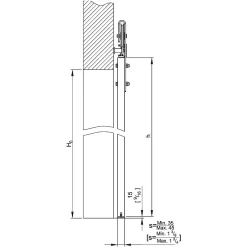 Slid’Up By Mantion Système coulissant SLID'UP 240 Barn Door pour 1 porte de séparation - rail 1,90 m - 100 kg