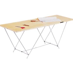 Ocai Table à tapisser pin massif 198 x 58,8 x 2 cm