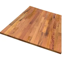 Tablette acajou massif huilé lamellé collé abouté 2000 x 600 x 18 mm-Forestea Best