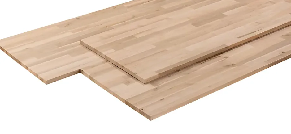 Tablette aulne lamellé collé, L.80cm x l.40 cm x Ep.18 mm-PX
