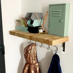 Wood&Sens Tablette Chêne Huilé bois massif, L.200 x l.40 cm, Ep.18 mm