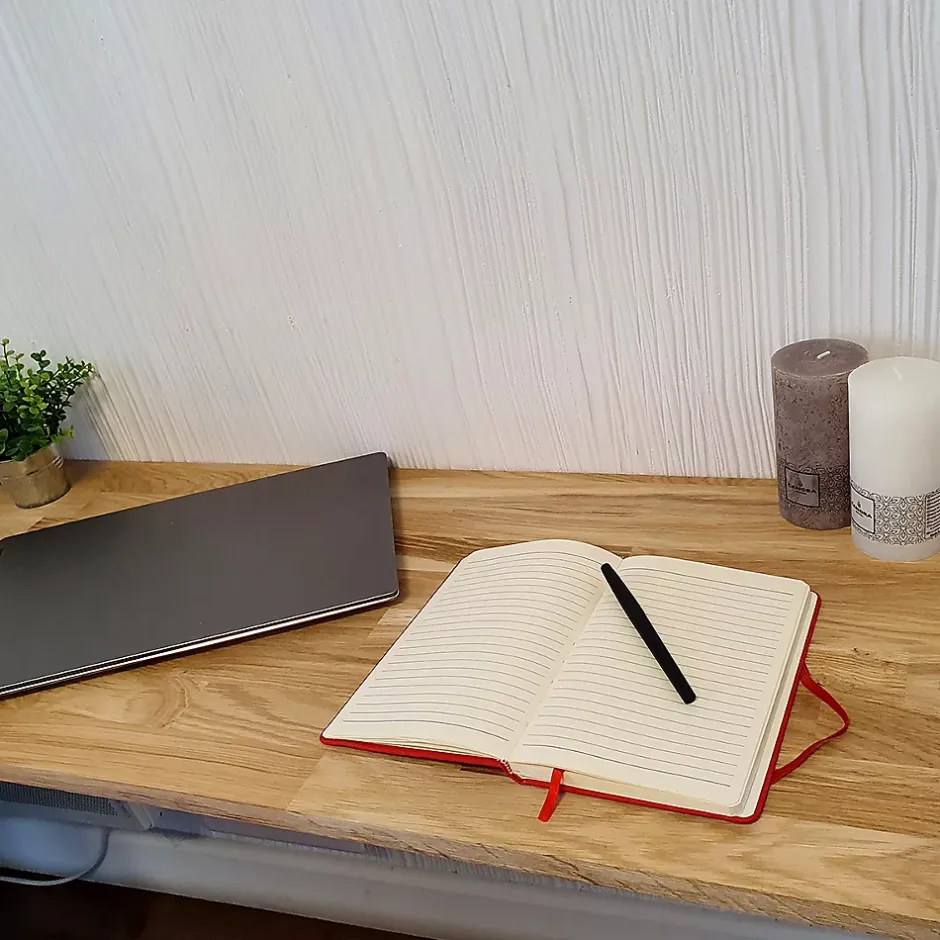 Wood&Sens Tablette Chêne Huilé bois massif, L.200 x l.50 cm, Ep.18 mm