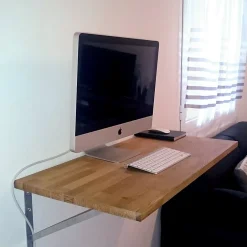 Wood&Sens Tablette Chêne Huilé bois massif, L.200 x l.50 cm, Ep.18 mm