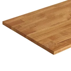 Forestea Tablette chêne massif huilé lamellé collé abouté 2000 x 400 x 18 mm