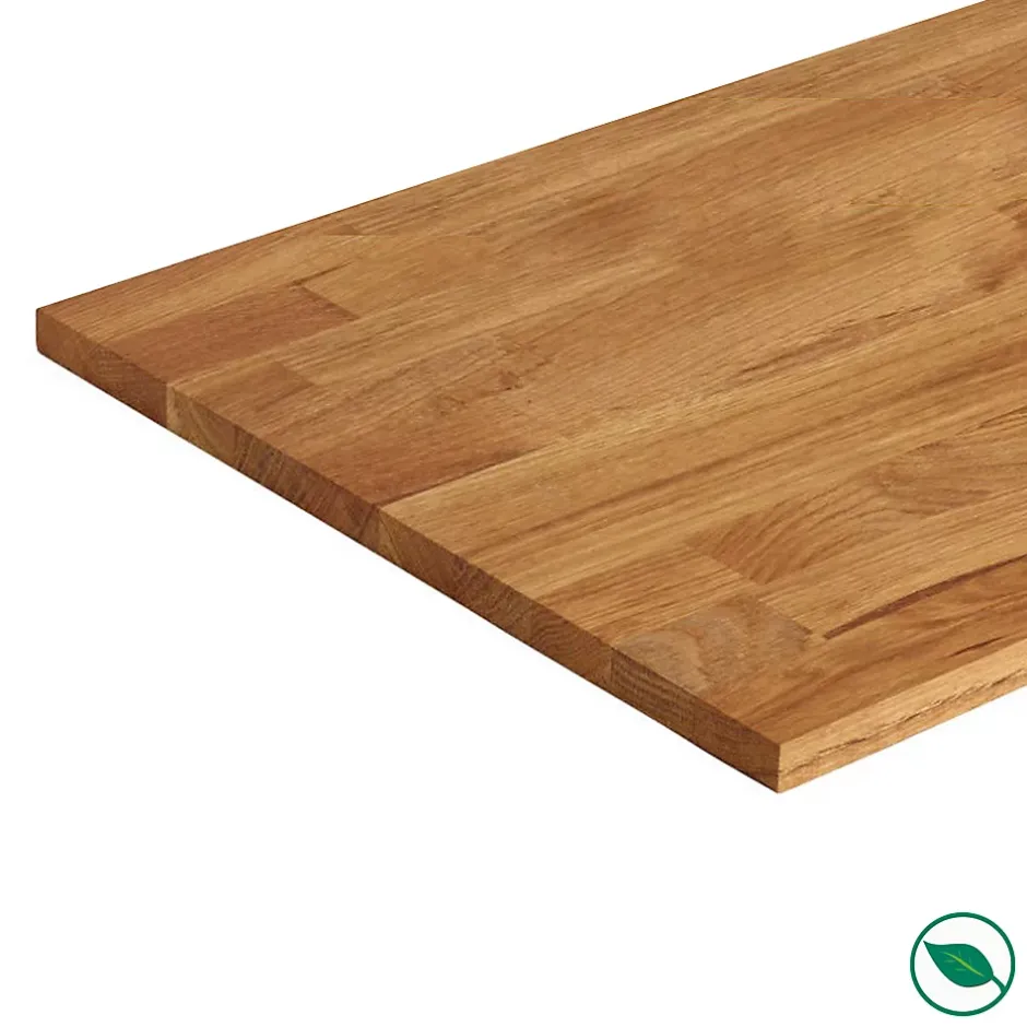 Tablette chêne massif huilé lamellé collé abouté 2000 x 500 x 18 mm-Forestea Outlet