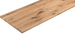 Tablette chêne vintage lamellé collé huilé, L.120 x l.60 cm x Ep.2cm-PX Clearance
