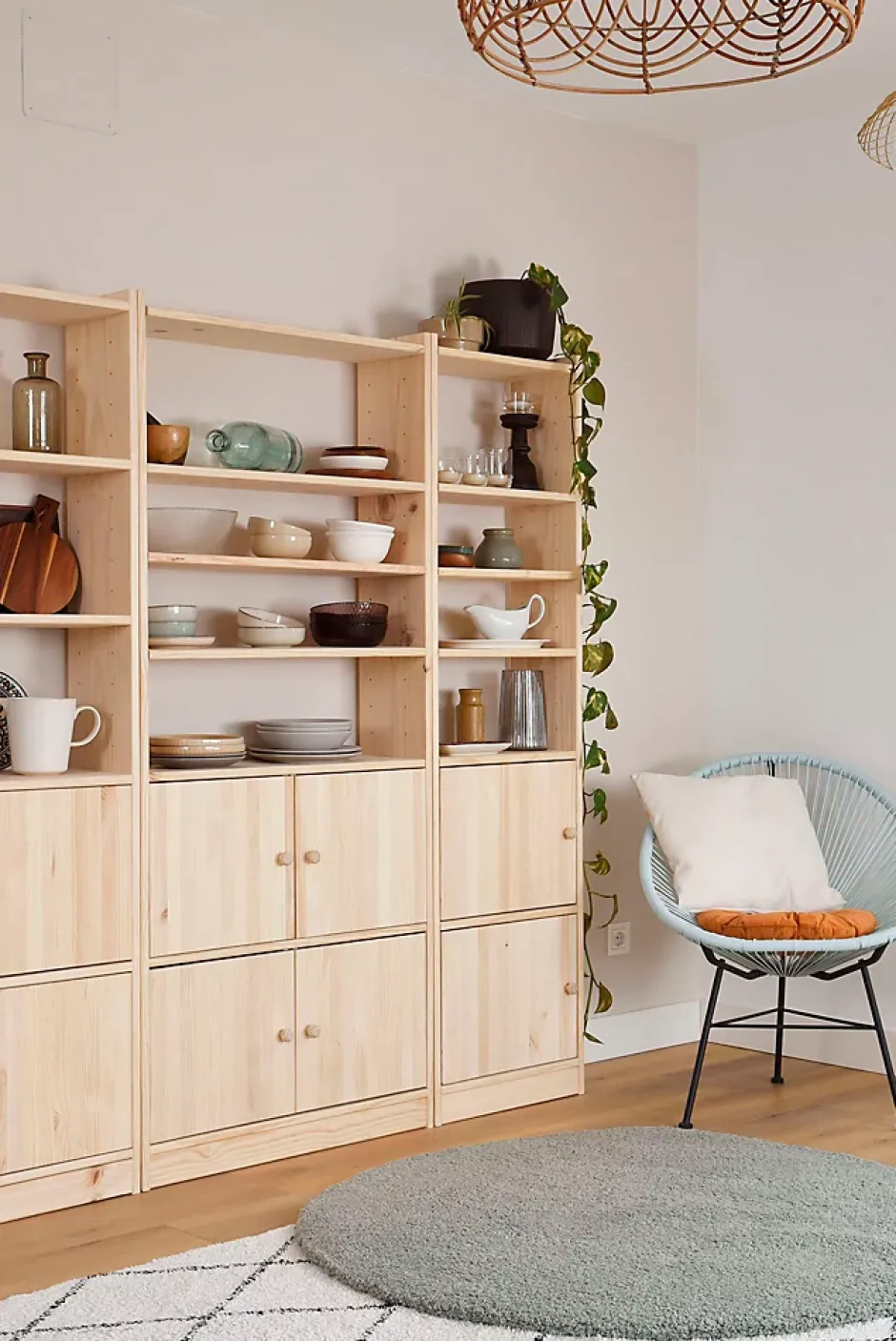 Astigarraga Kit Line Tablette en bois pour étagères GALA de 79,6 cm de large, 25x75,5 cm