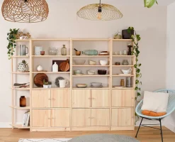 Astigarraga Kit Line Tablette en bois pour étagères GALA de 79,6 cm de large, 25x75,5 cm