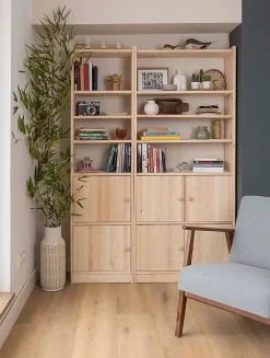 Astigarraga Kit Line Tablette en bois pour étagères GALA de 79,6 cm de large, 25x75,5 cm