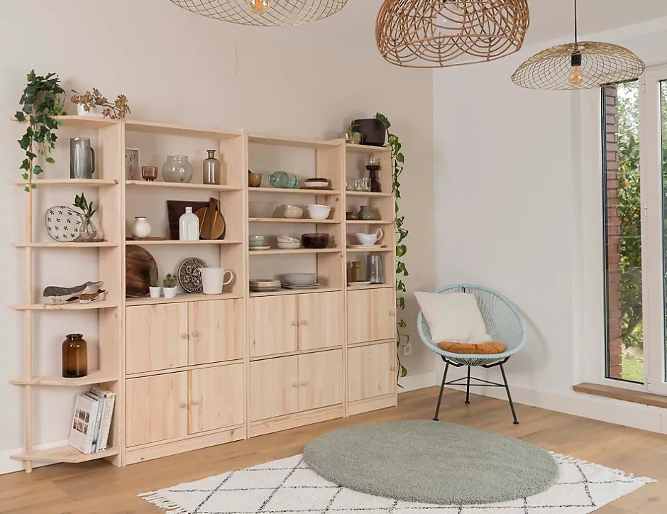 Astigarraga Kit Line Tablette en bois pour étagères GALA de 49,6 cm de large, 25x45,5 cm