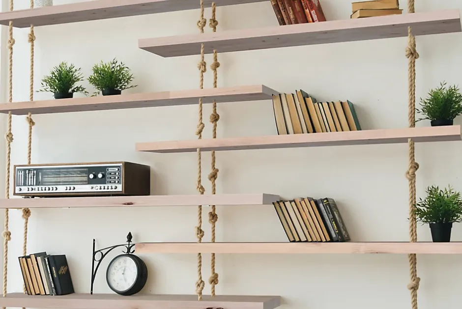 Tablette en bouleau marron 30 x 200 cm, ép.18 mm