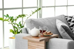 Tablette en chêne massif marron 50 x 120 cm, ép.18 mm- Discount