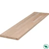 Forestea Tablette hêtre massif lamellé collé abouté 800 x 200 x 18 mm