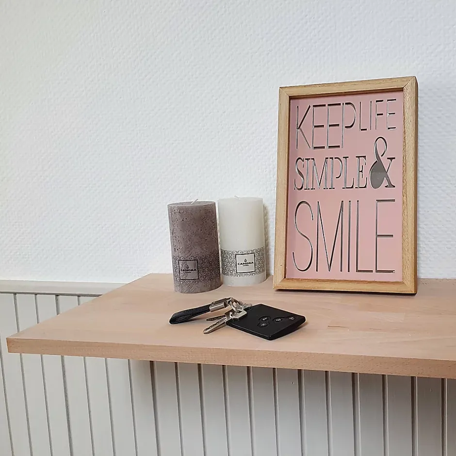 Tablette Hêtre Massif Lamellé Collé Abouté, L.200 cm x l.40 cm, Ep.18 mm-Wood&Sens Best