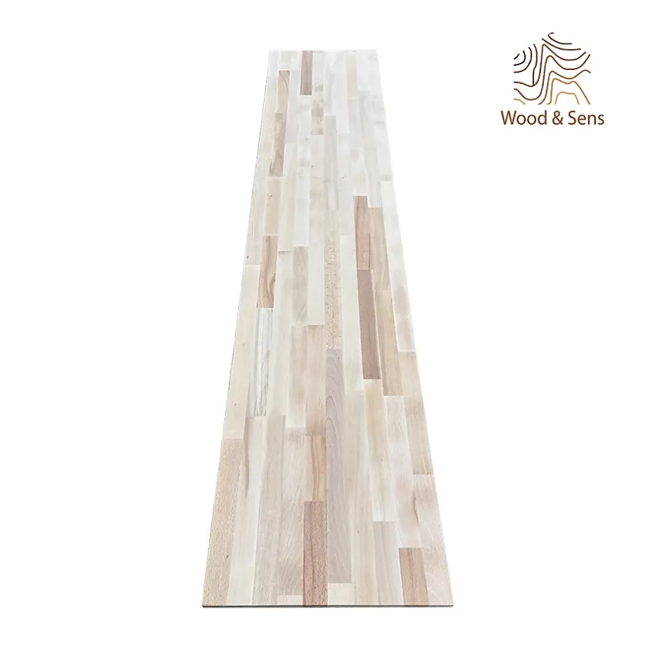 Tablette Hêtre Massif Lamellé Collé Abouté, L.200 cm x l.40 cm, Ep.18 mm-Wood&Sens Best
