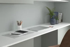 Tablette mélaminé blanc 50 x 250 cm, ép. 1,8cm