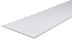 Tablette mélaminé blanc 20 x 80 cm, ép.1,8 cm