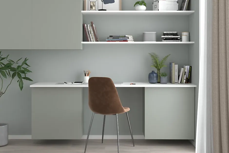 Tablette mélaminé blanc 40 x 250 cm, ép. 1,8cm- Sale