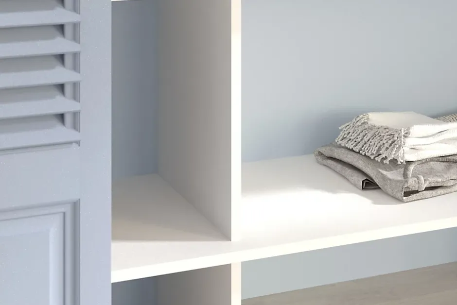 Tablette mélaminé blanc 40 x 250 cm, ép. 1,8cm- Sale