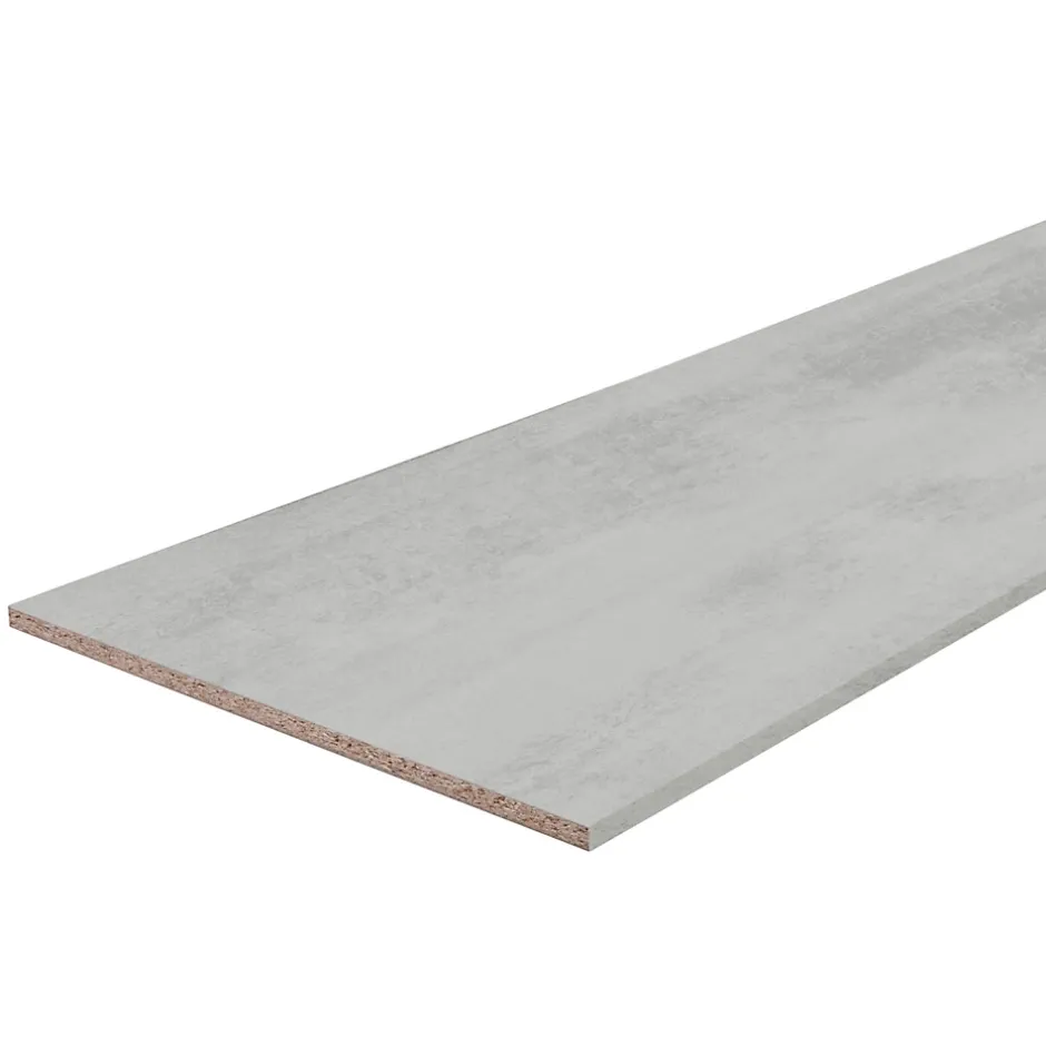 Tablette mélaminé béton Kala 50 x 250 cm,ép.1,8 cm- Best