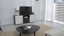 Tablette mélaminé béton Kala 60 x 120 cm,ép.1,8 cm